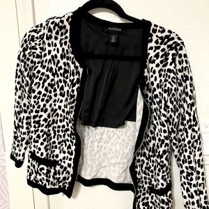 cheetah print cardigan